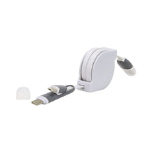 Cargar imagen en el visor de la galería, Cable retráctil cargador y para transferencia de datos--CICEL033