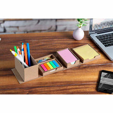 Cargar imagen en el visor de la galería, Porta notas Chajari con porta plumas, notas, clips y banderas---CIHL6140