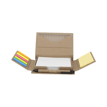 Cargar imagen en el visor de la galería, Estuche ecológico con bolígrafo, regla, notas y banderas---DBA2572