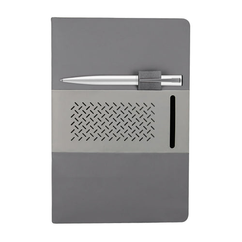 LIBRETA DE CURPIEL QUERCUS CON COMPARTIMENTO PARA TARJETA--CIHL9015
