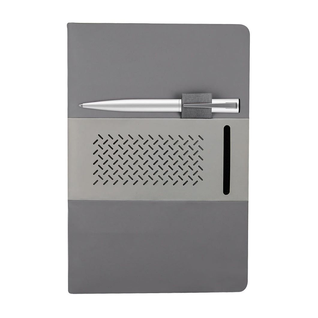 LIBRETA DE CURPIEL QUERCUS CON COMPARTIMENTO PARA TARJETA--CIHL9015
