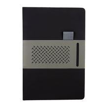 Cargar imagen en el visor de la galería, LIBRETA DE CURPIEL QUERCUS CON COMPARTIMENTO PARA TARJETA--CIHL9015