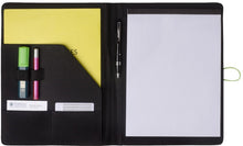 Cargar imagen en el visor de la galería, Carpeta de Microfibra con block de hojas blanca--DOC477