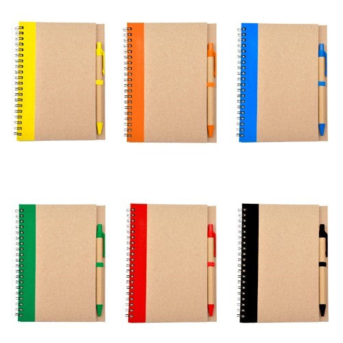 LIBRETA ECOLOGICA CON BOLIGRAFO---NVLB002