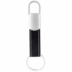 Llavero de curpiel/metal con gancho---CIM3000