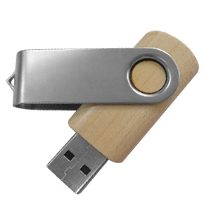 Memoria USB Giratoria London de Madera---TKUSB066