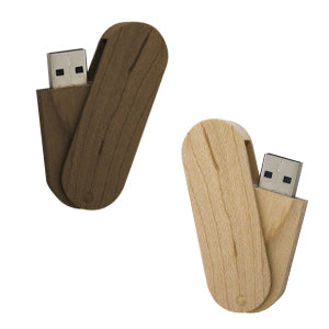 Memoria USB GIRATORIA MADERA---TKUSB068