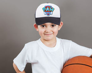 Gorra en poliéster para niños y 4 gajos en malla---DBA2640