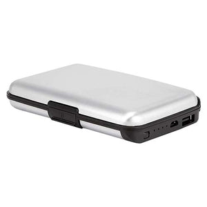 Tarjetero metálico con batería auxiliar de 2500 mAh---CIM83750