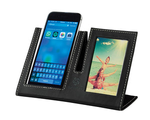 Portarretrato Moments de curpiel con base para celular---DBA2275