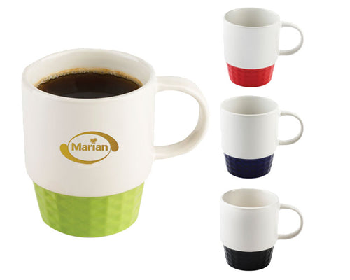 Taza con diseño texturizado en la base---DBA2225