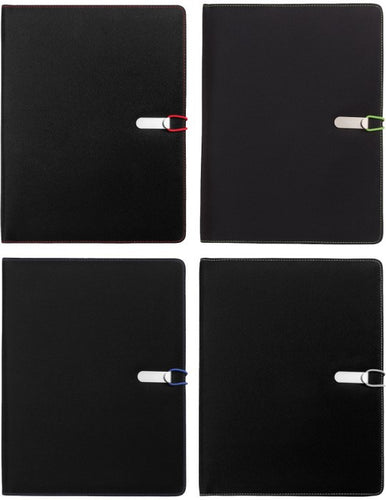 Carpeta de Microfibra con block de hojas blanca--DOC477