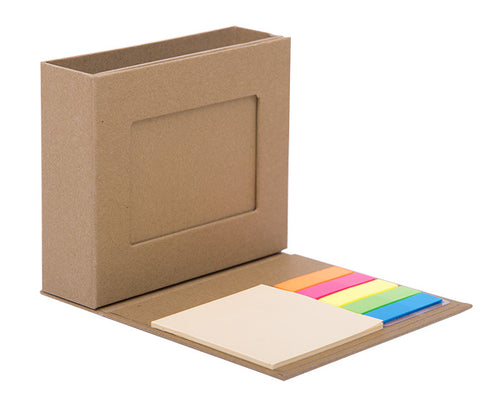 Estuche ecológico portarretratos, lapicera y notas adhesivas---DBA2575