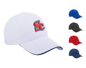 Gorra sandwich de algodón de 6 gajos---DBGL6101