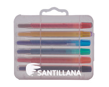 Cargar imagen en el visor de la galería, Estuche rígido transparente de 12 crayolas tipo plumón---DBA2387