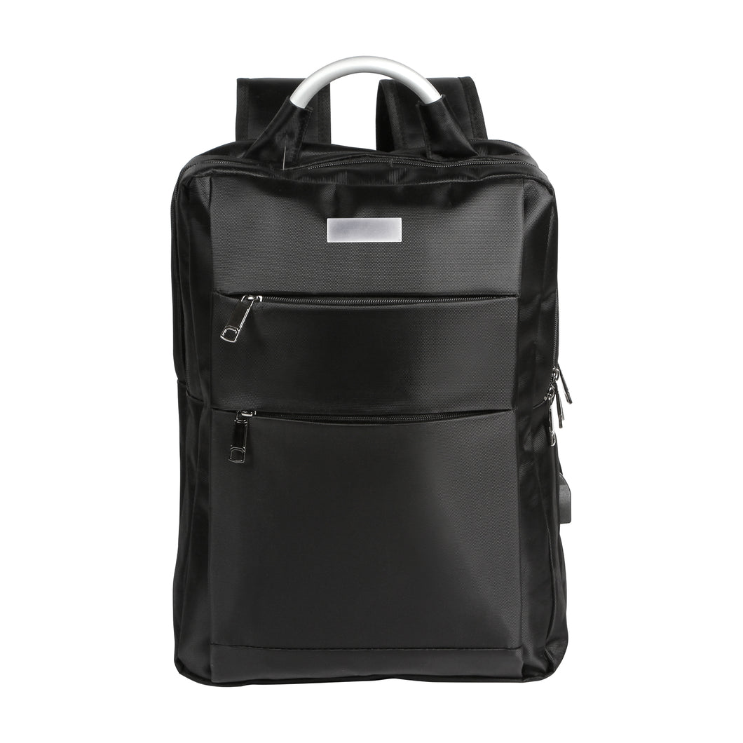 Mochila con porta laptop y asa metálica---NVTX098