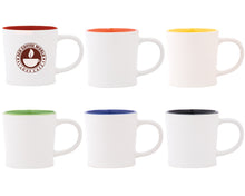 Cargar imagen en el visor de la galería, Taza bicolor con asa con textura interior de ondas---DBA2435
