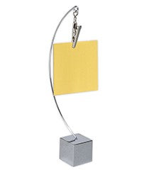 Porta notas curvo colgante metálico---IXAE-45426