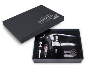 Set de vino Chalet con sacacorchos automático---DBA2310